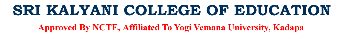 SRI KALYANI COLLEGE OF EDUCATION